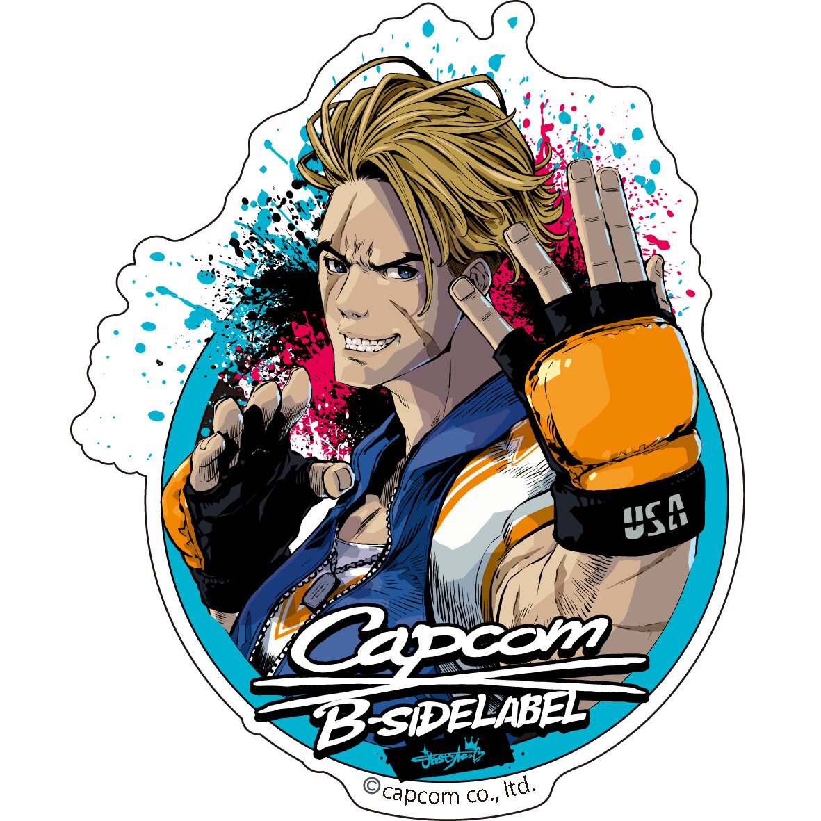 Sticker Cammy Street Fighter 6 CAPCOM40th×B-SIDE LABEL - Meccha Japan