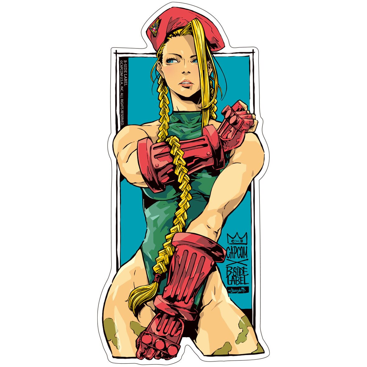 レインボー・ミカ ストリートファイター ステッカー B-SIDE LABEL Capcom x B-Side Label Capcom 40th Street Fighter Sticker