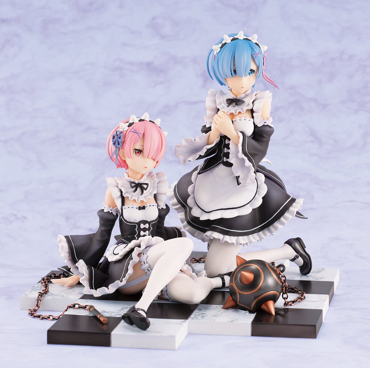 ReZero Ram & Rem 1/8 Scale Figure Special Stand Complete Set REVOLVE Tokyo Otaku Mode (TOM)