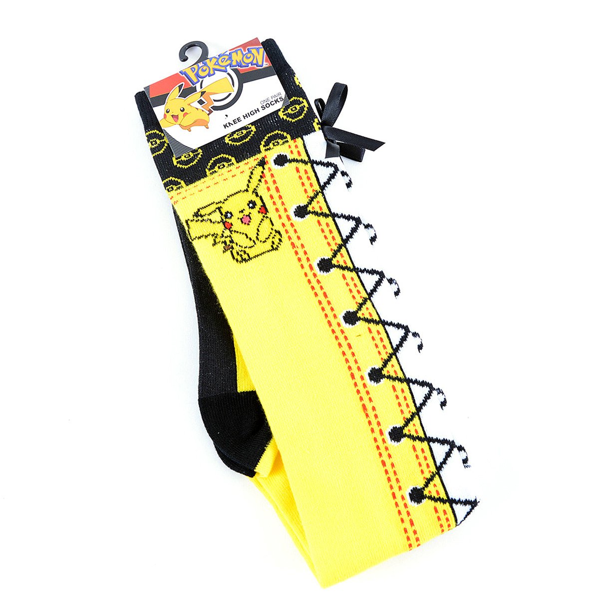 Pokémon Faux Lace-Up Knee-High Socks: Bioworld - Tokyo Otaku Mode