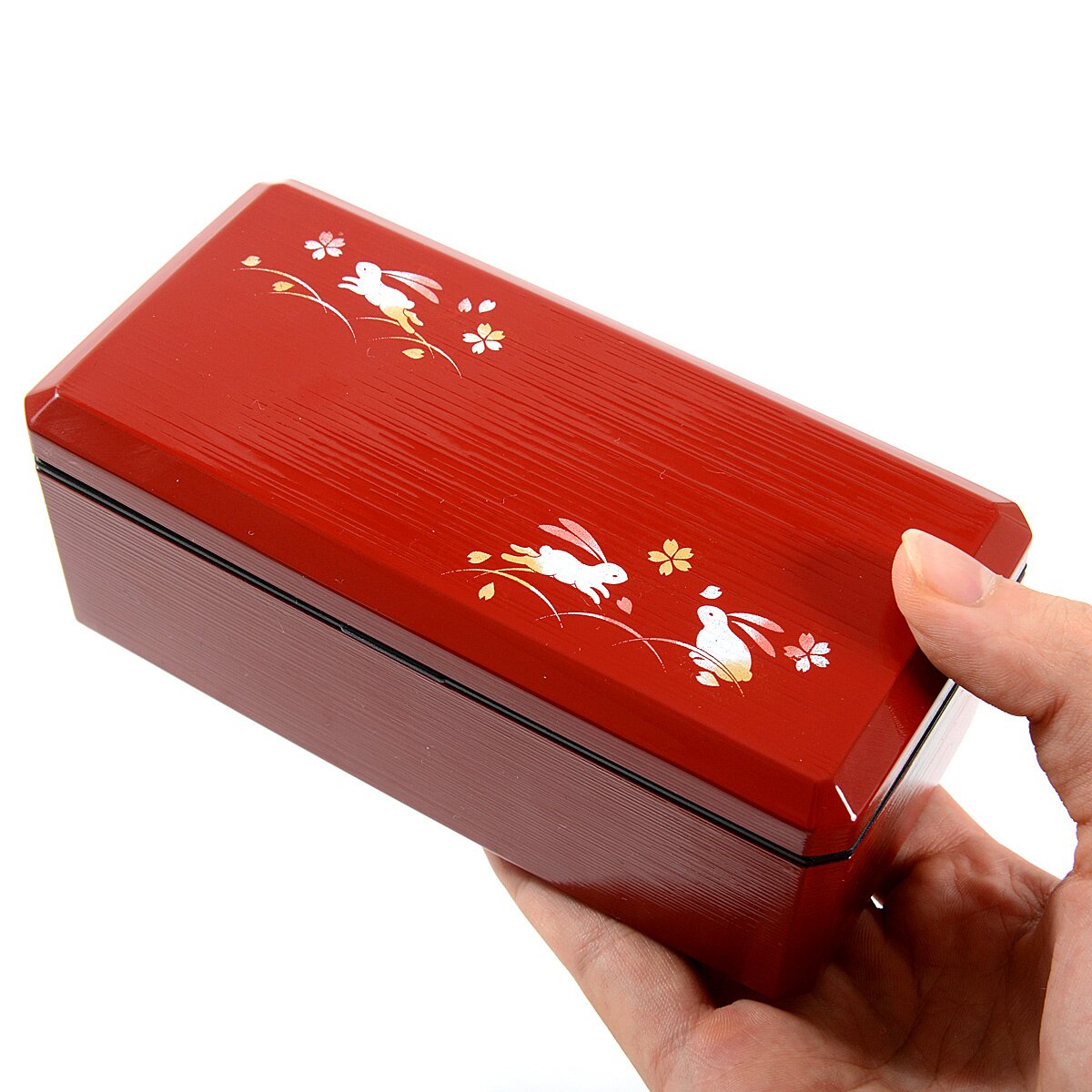 Traditional Black & Red Long Bento Box - Tokyo Otaku Mode (TOM)