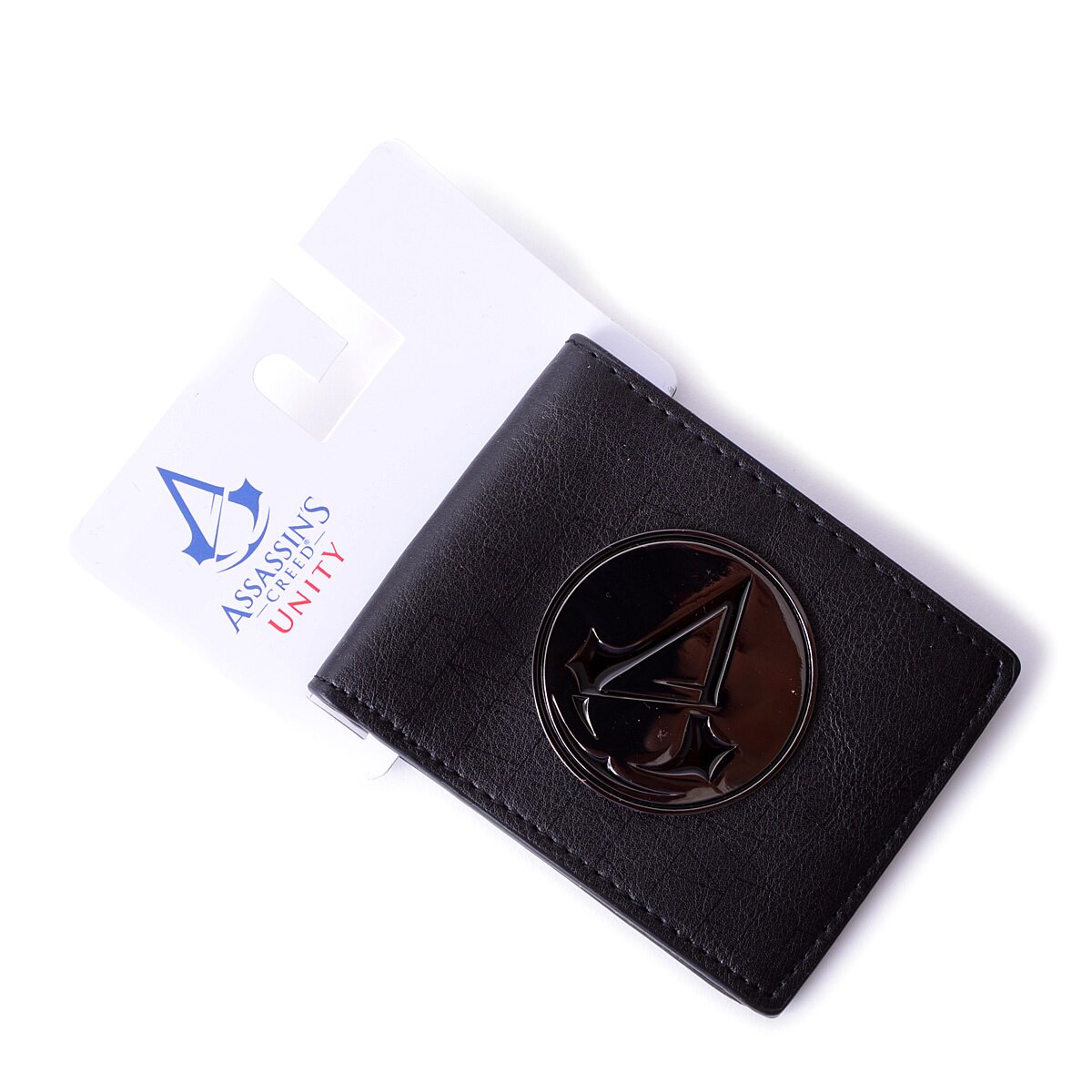 Assassin s Creed Unity Black Metal Badge Bi Fold Wallet Bioworld