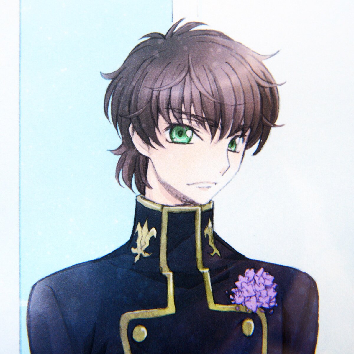 Lelouch CC Code Geass' Poster, picture, metal print, paint by Illust Artz