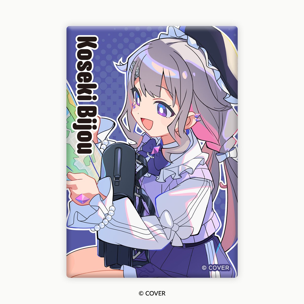 hololive Meet 2025 Square Tin Magnet - Koseki Bijou - Tokyo Otaku