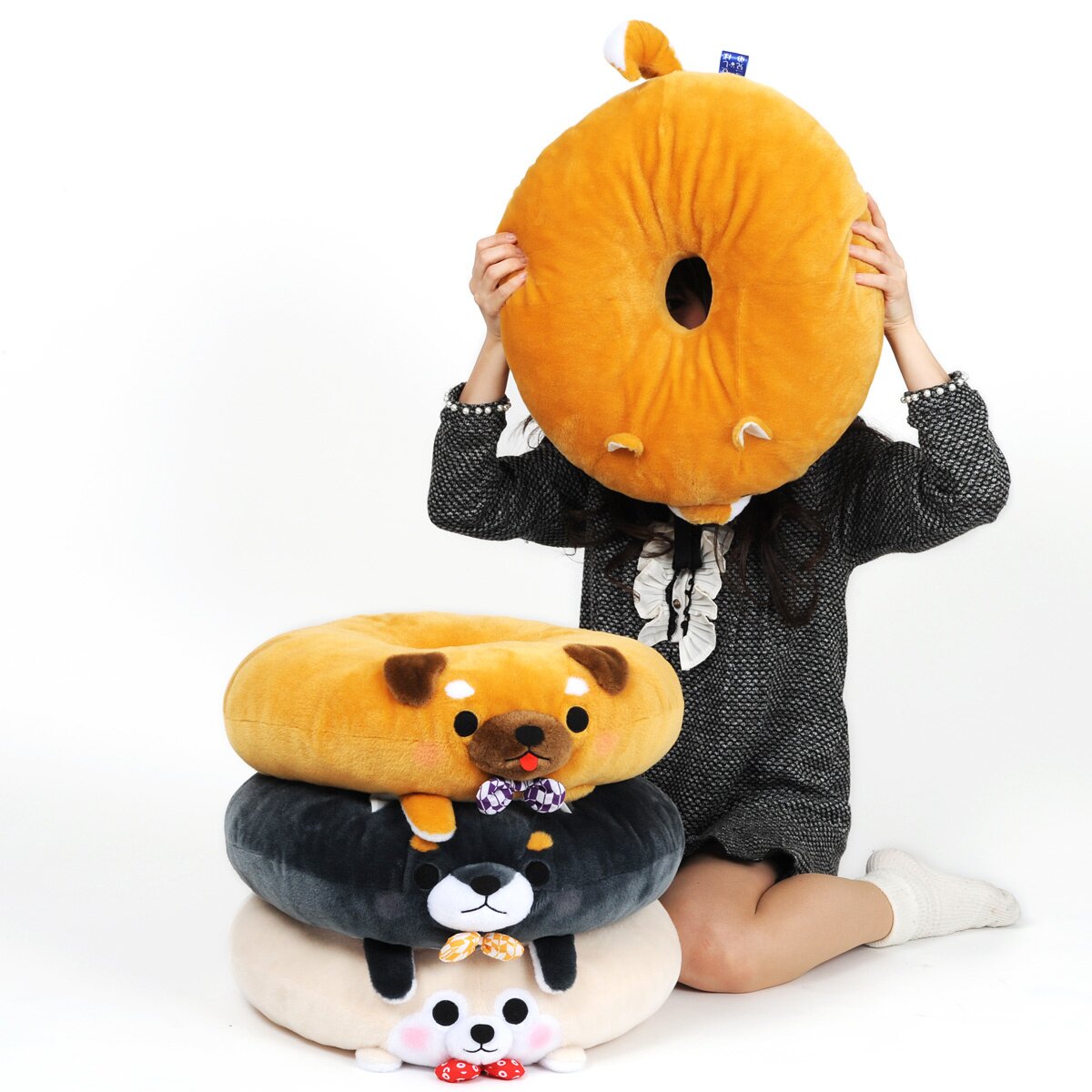 Mameshiba San Kyodai Dog Donut Cushions - Tokyo Otaku Mode (TOM)