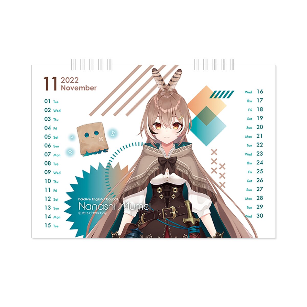 hololive English 2022 Desktop Calendar Tokyo Otaku Mode (TOM)