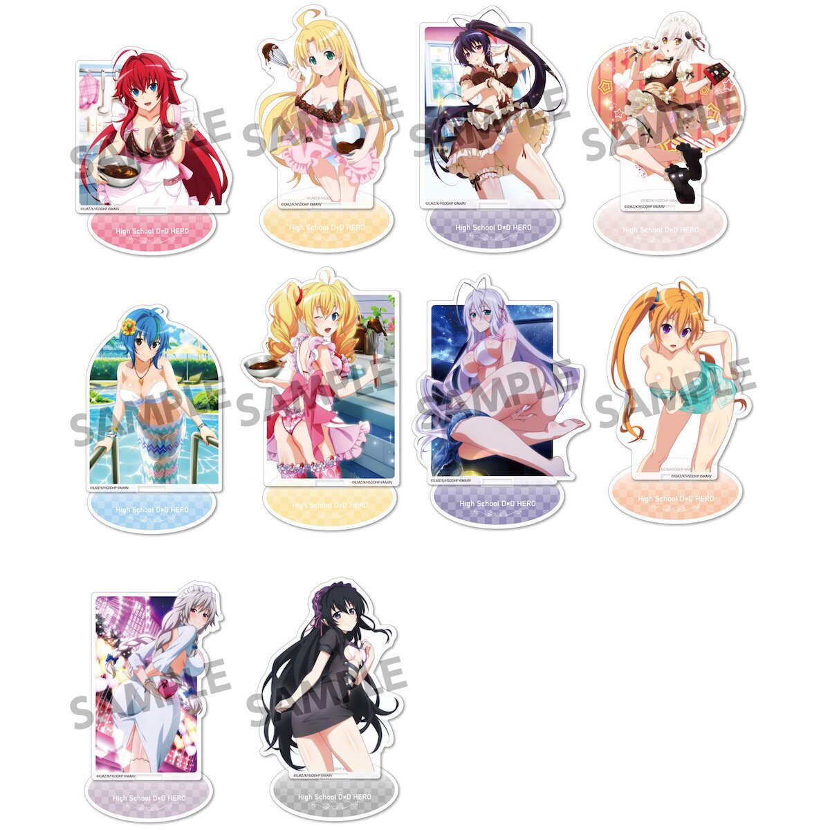 High School DXD Acrylic Figure Stand Officially Licensed 