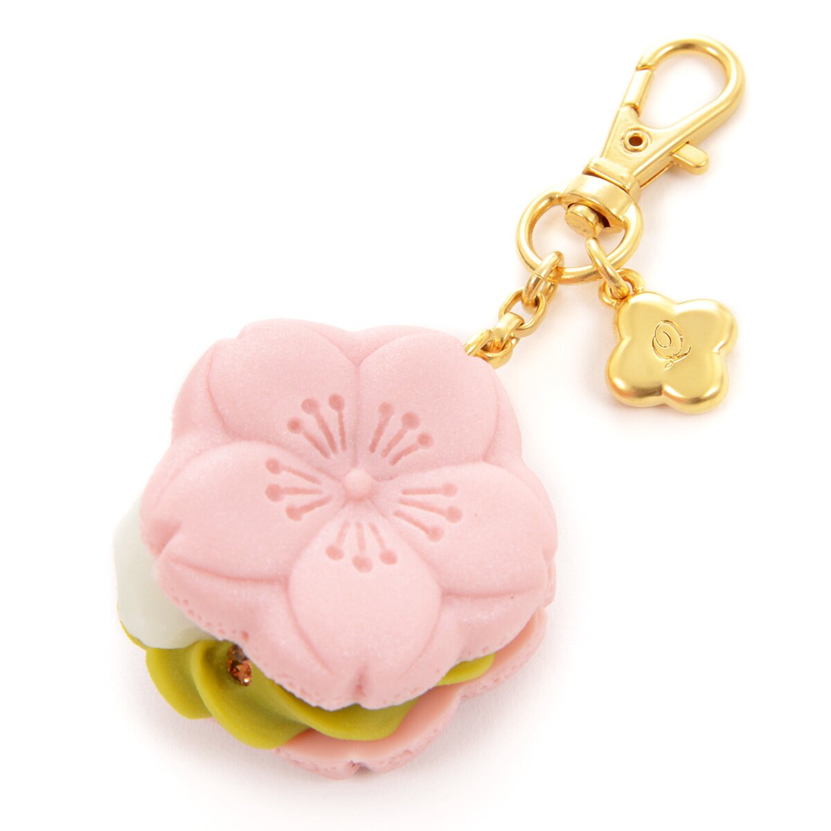 Beige Sakura (Cherry Blossom) Floral Handbag Charm