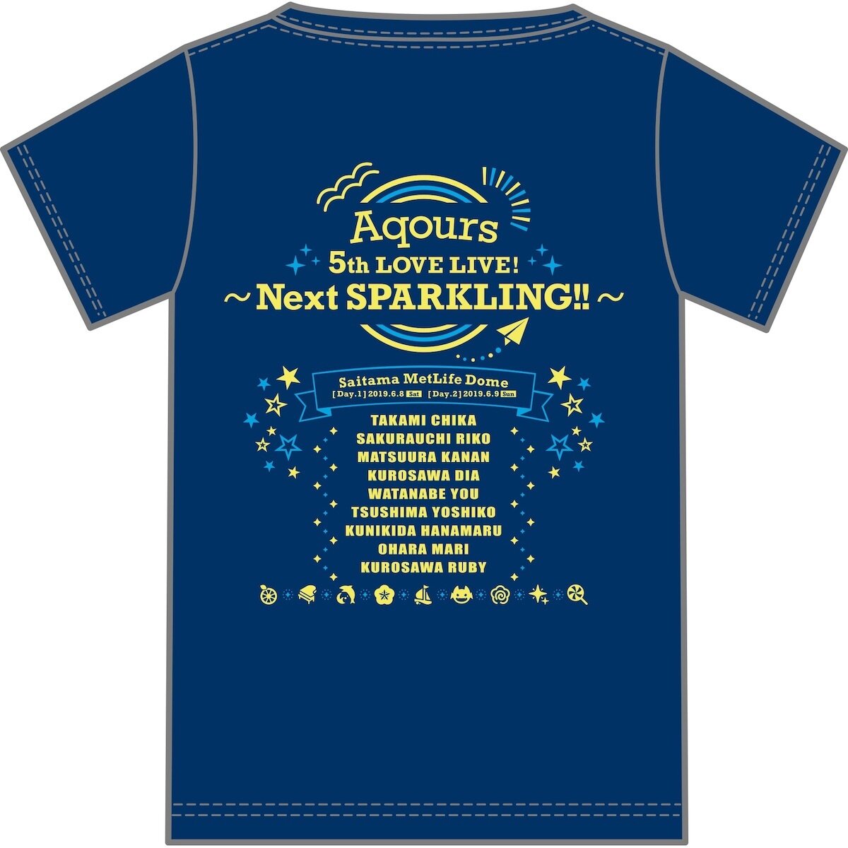 Love Live! Sunshine!! Aqours 5th Love Live! -Next Sparkling!!- T-Shirt