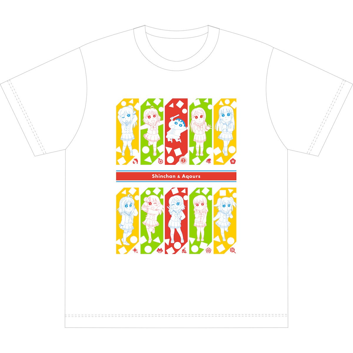 Crayon Shin-chan x Love Live! Sunshine!! Shin-chan & Aqours T-Shirt Vol. 1