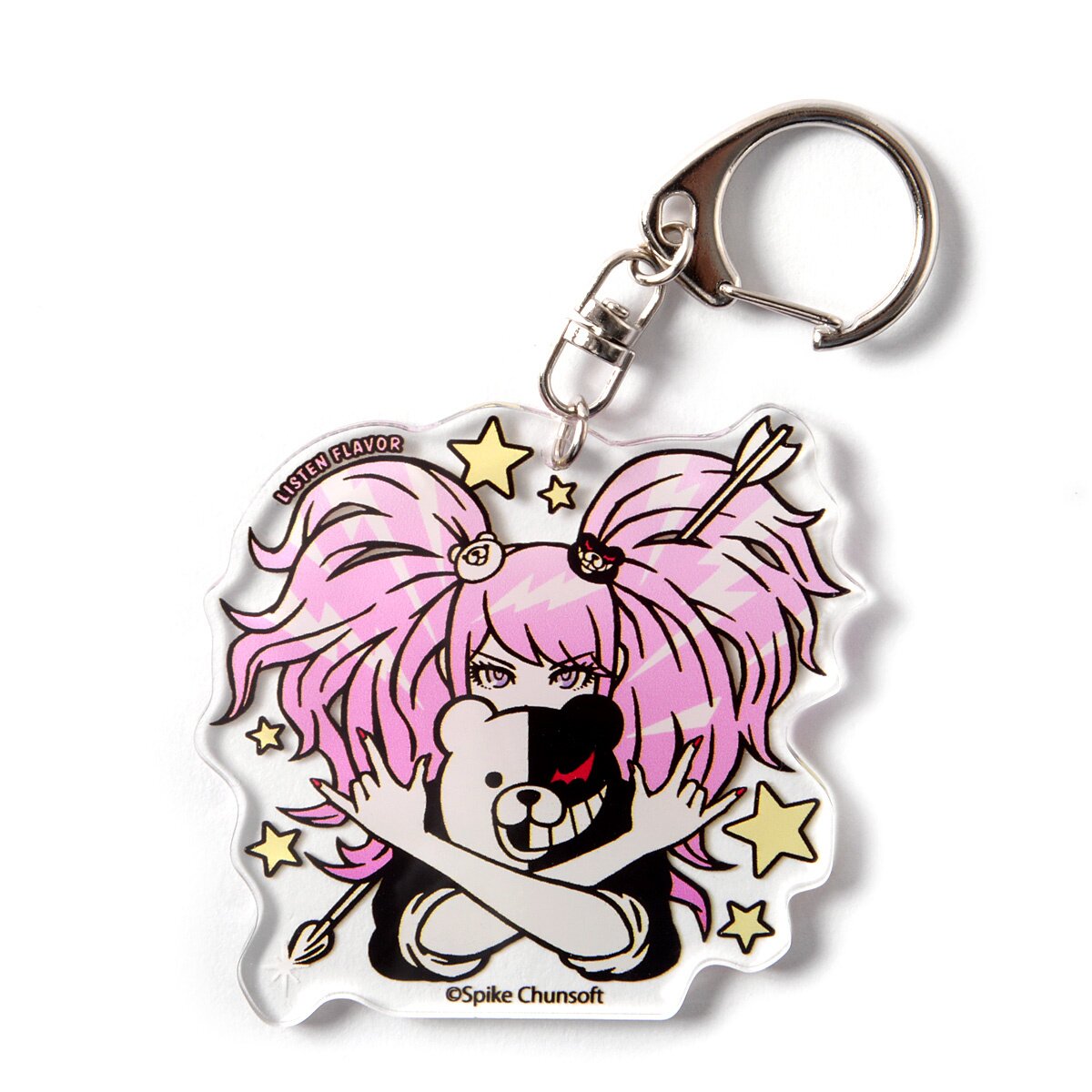LISTEN FLAVOR Danganronpa Junko Enoshima Acrylic Keychain: Listen