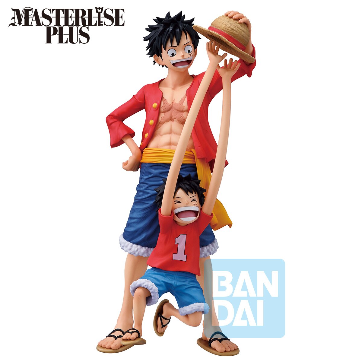 ONE PIECE MASTERLISE PLUS フィギュアとタオルセット Ichibansho Masterlise Plus Figure One Piece Monkey D. Luffy