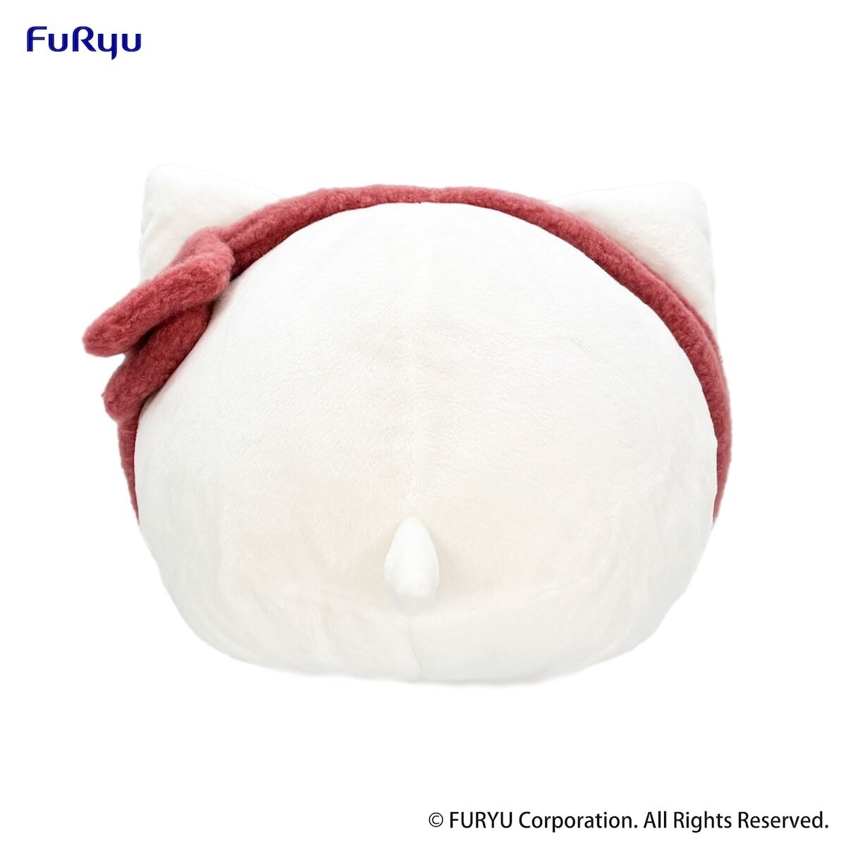 Nemuneko Cat Big Plush Toy Red Scarf Ver.: Furyu - Tokyo Otaku