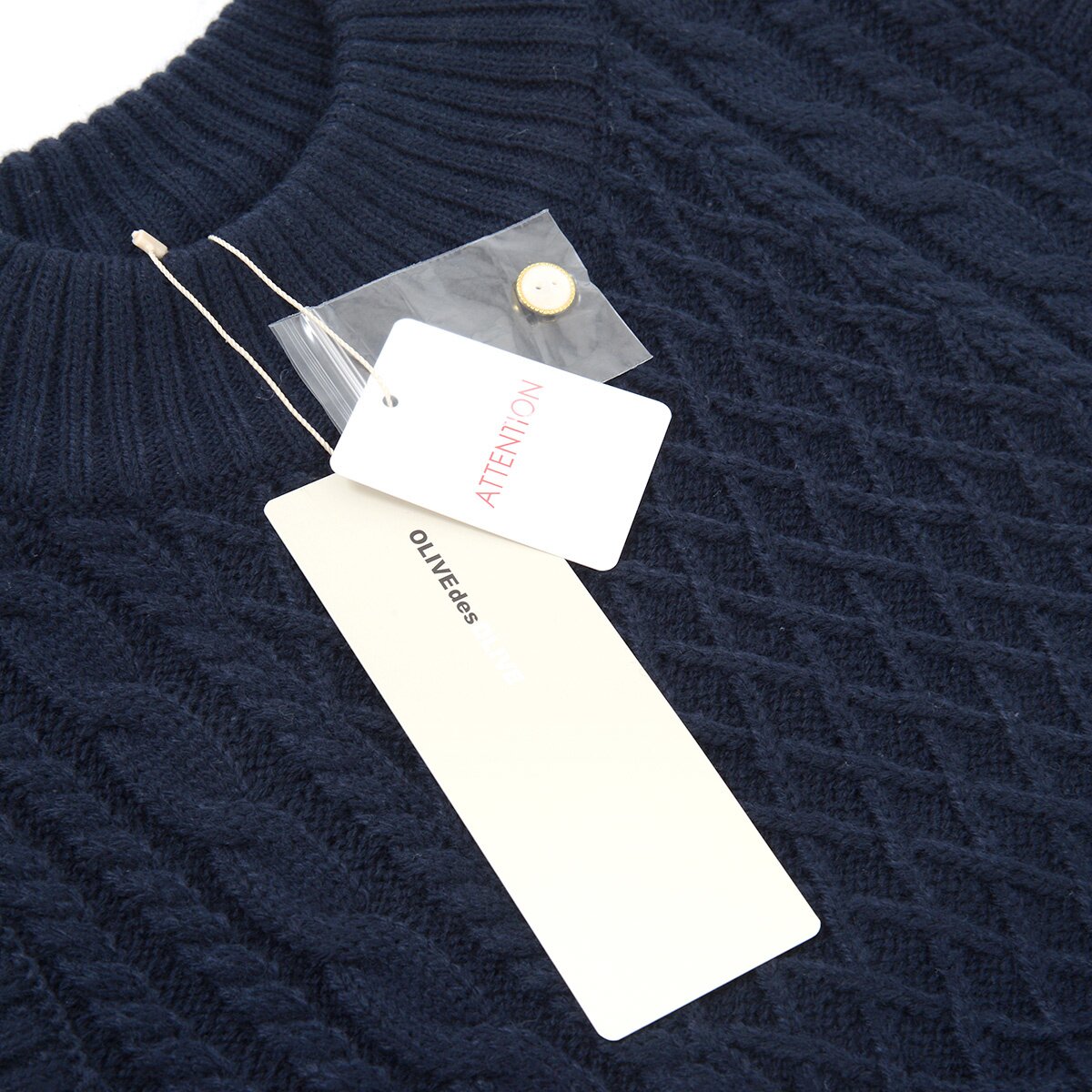 OLIVE des OLIVE Coordinated Style High-Neck Knit Pullover - Tokyo Otaku ...