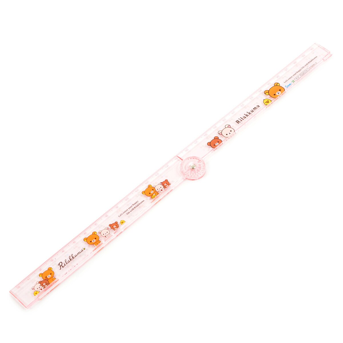 Smily Fold Up Ruler Pink