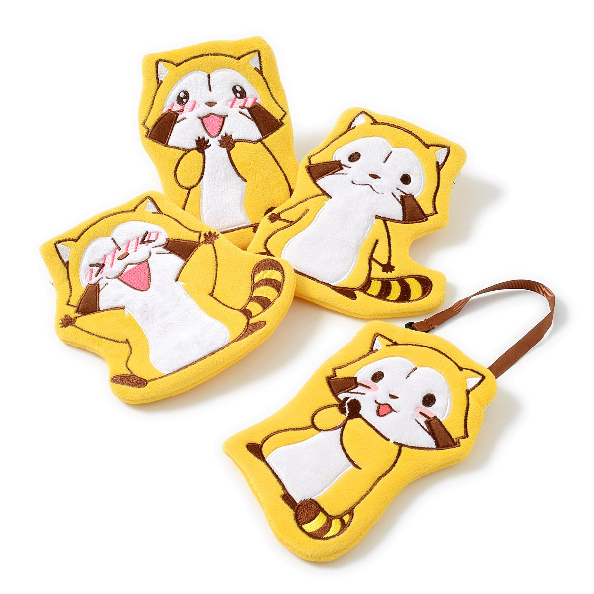 Rascal the Raccoon in Many Poses Multi-use Pouch - Tokyo Otaku