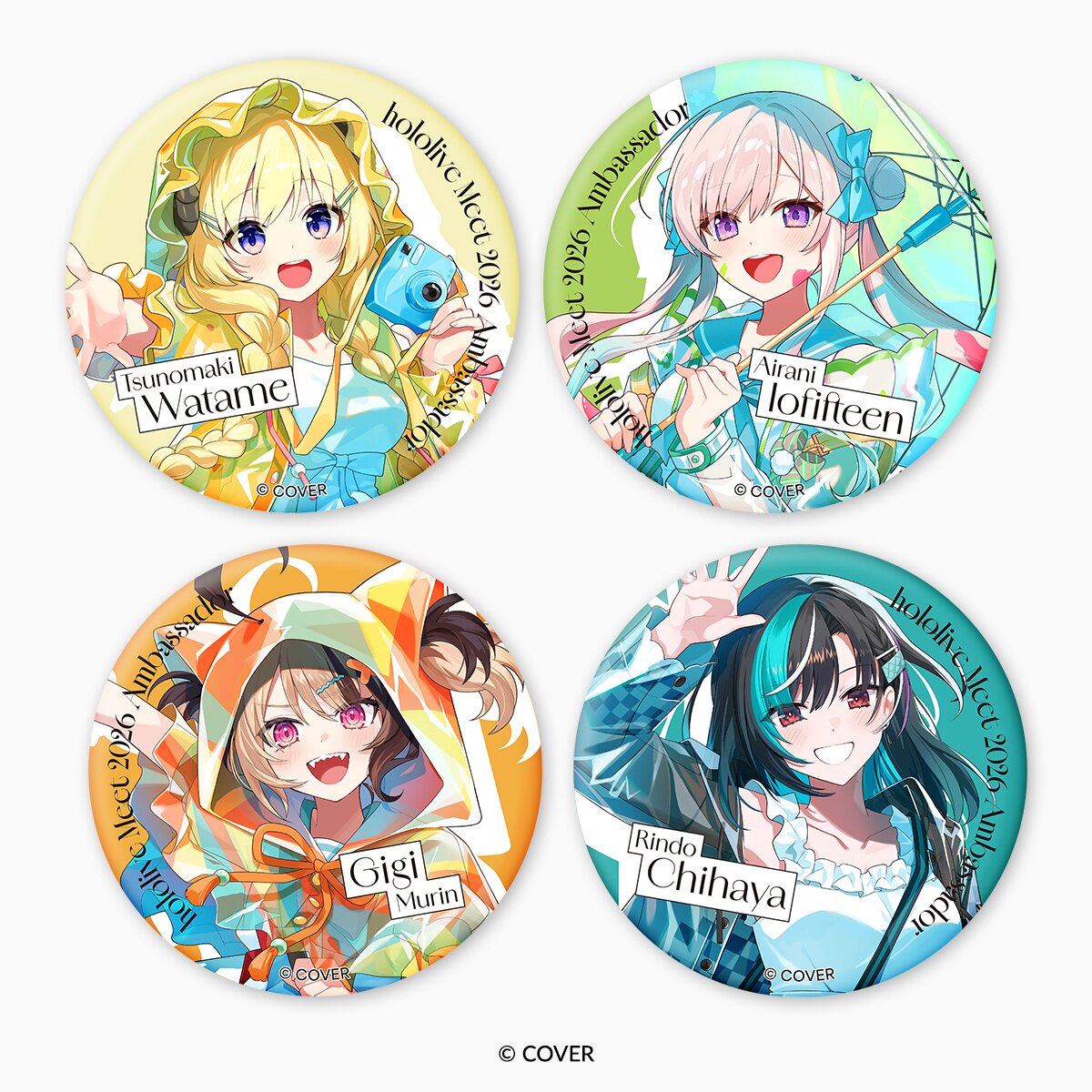 hololive Meet 2026 Holographic Tin Badge Tsunomaki Watame 100% OFF