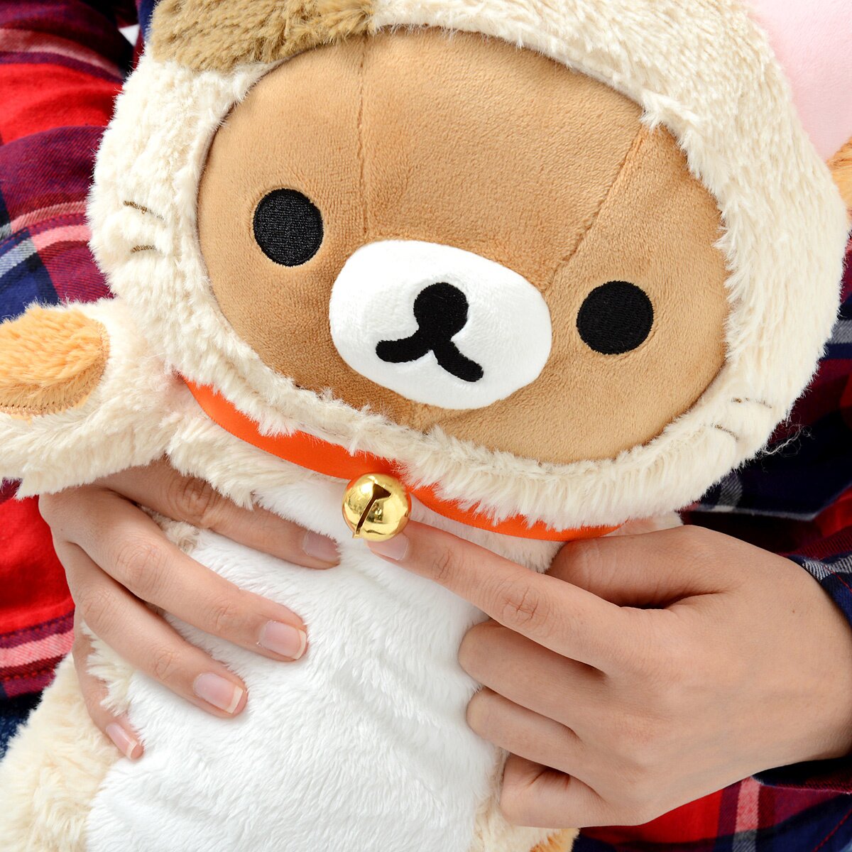 Rilakkuma Motto Nonbiri Neko Plush Pencil Case