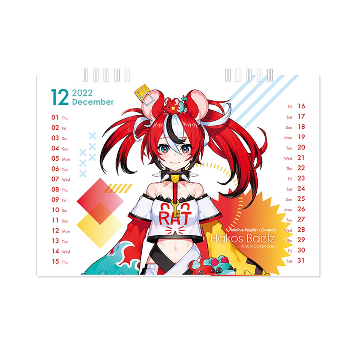 hololive English 2022 Desktop Calendar Tokyo Otaku Mode (TOM)