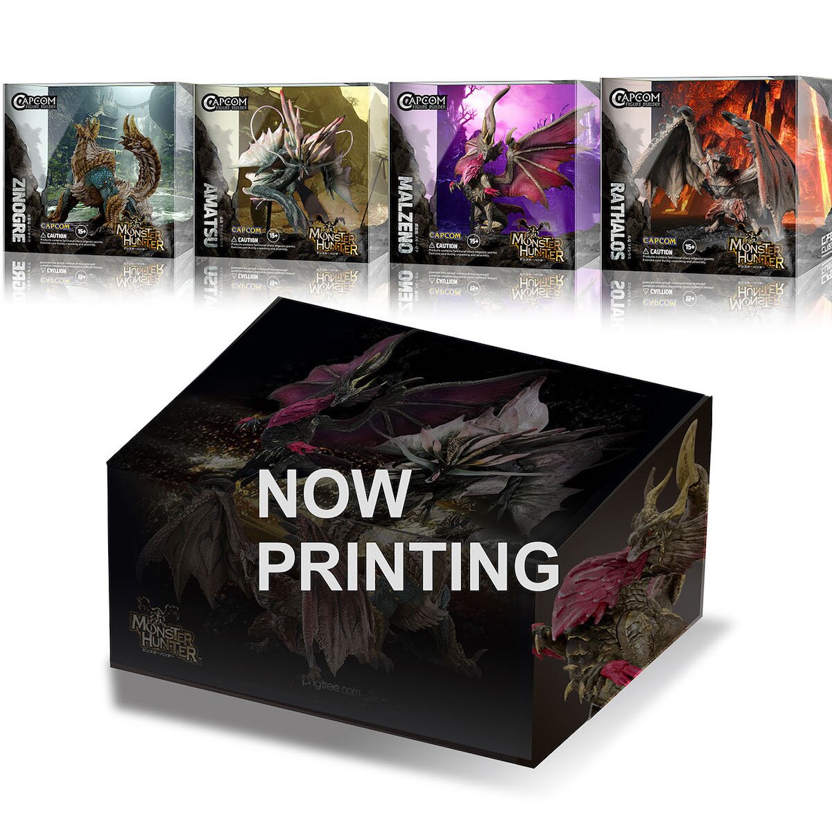 Capcom Figure Builder Cube Monster Hunter Complete Box Set (Set of 4)