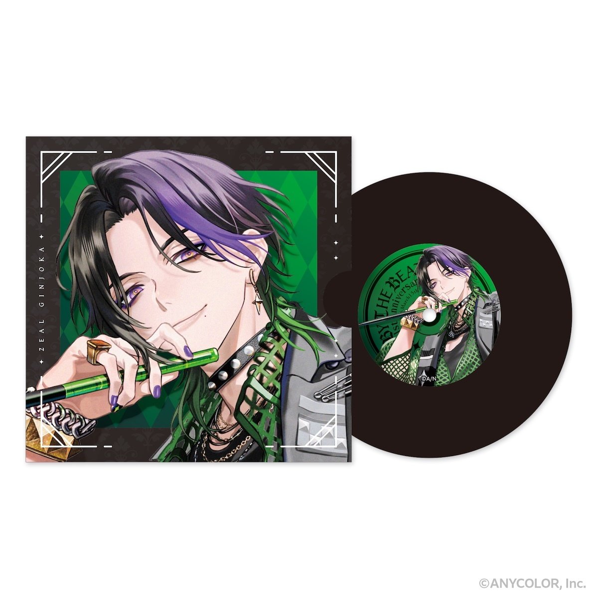 Nijisanji BY THE BEAT 1st Anniversary Vinyl-style Coaster