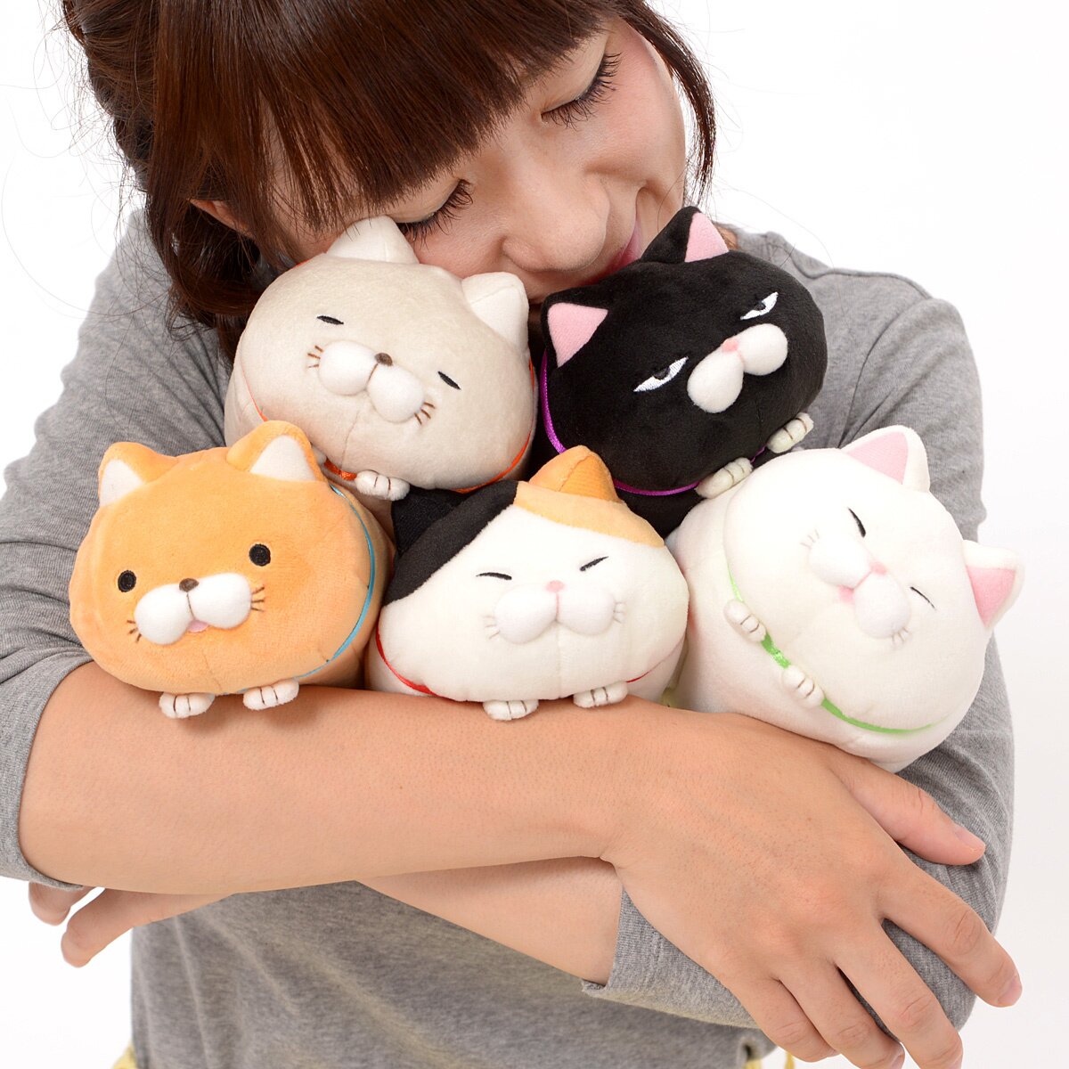 Tsumeru! Mochikko Hige Manjyu Cat Plush Collection (Standard)