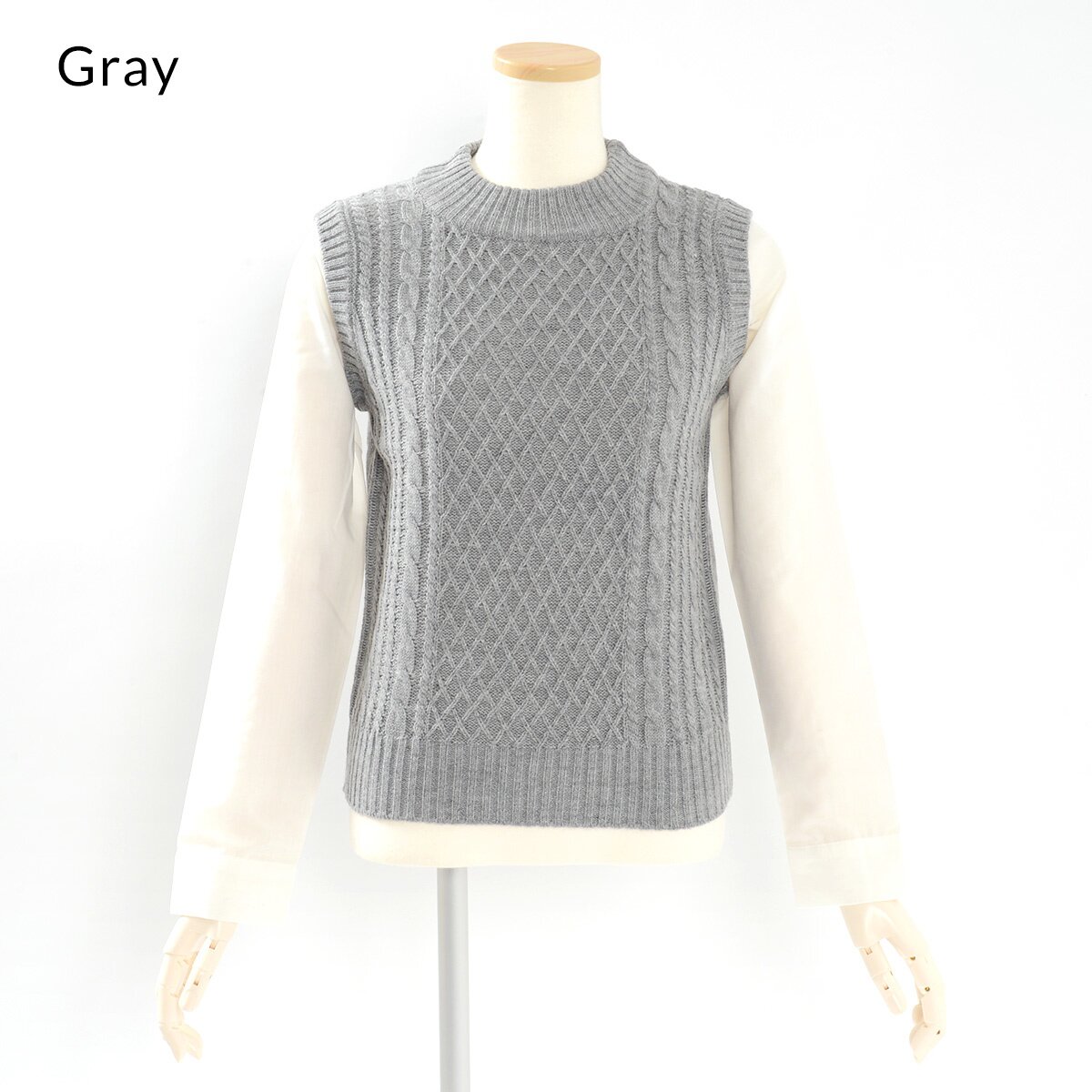 OLIVE des OLIVE Coordinated Style High-Neck Knit Pullover