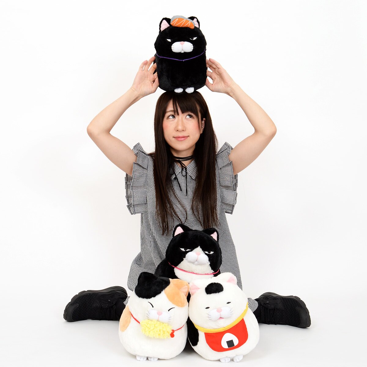 Hige Manjyu Gohan Cat Plush Collection (Jumbo): Amuse