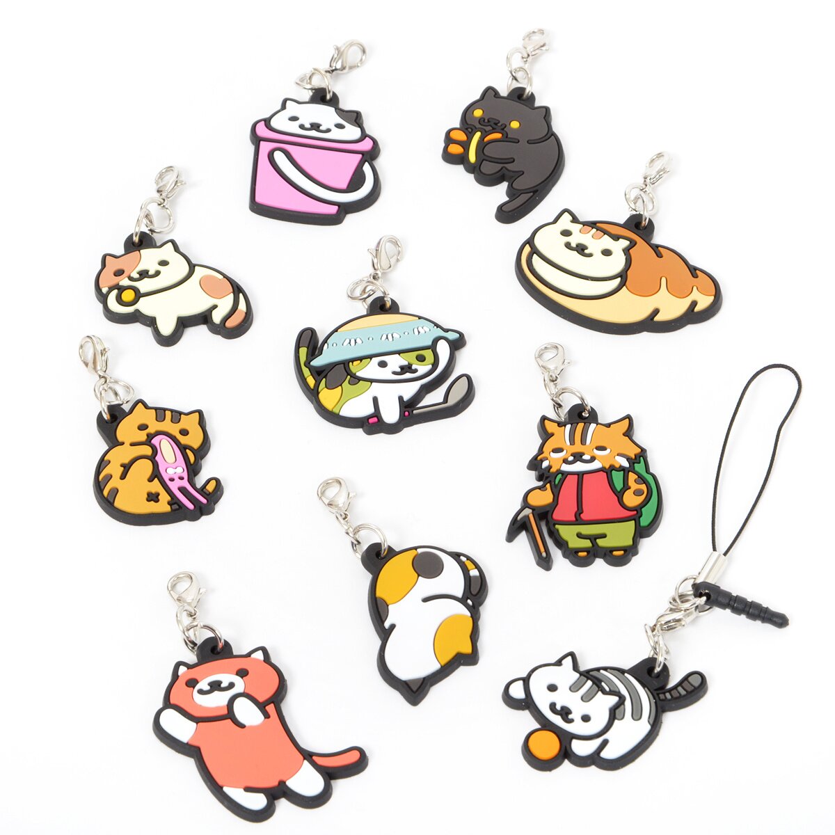 Neko Atsume 3-Way Rubber Straps Ver. 4 - Tokyo Otaku Mode (TOM)