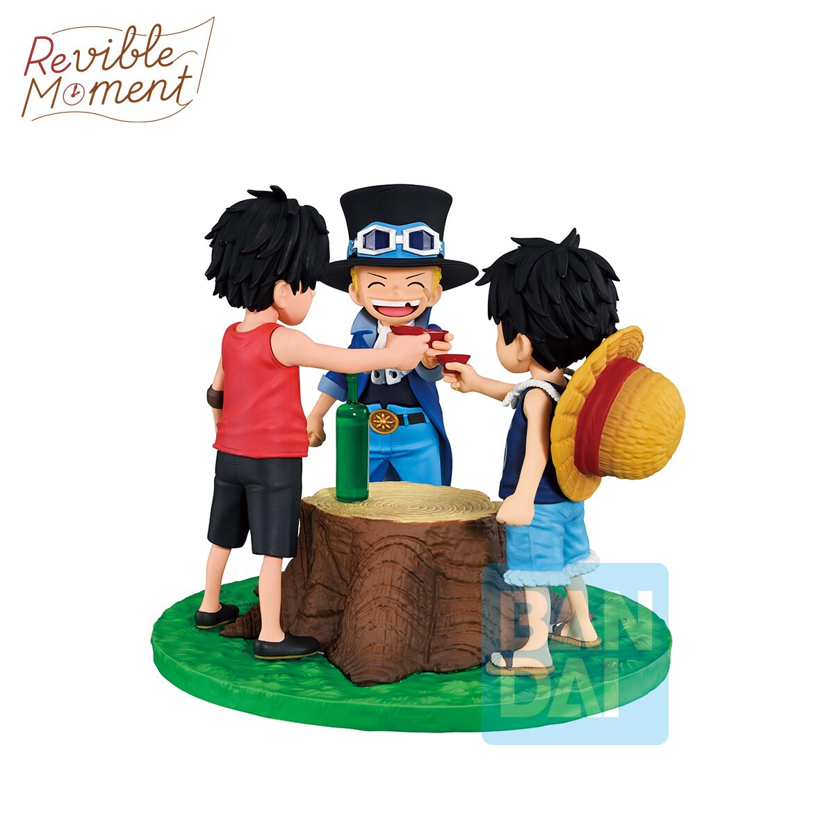 Revible Moment Ichibansho Figure One Piece Ace & Sabo & Luffy