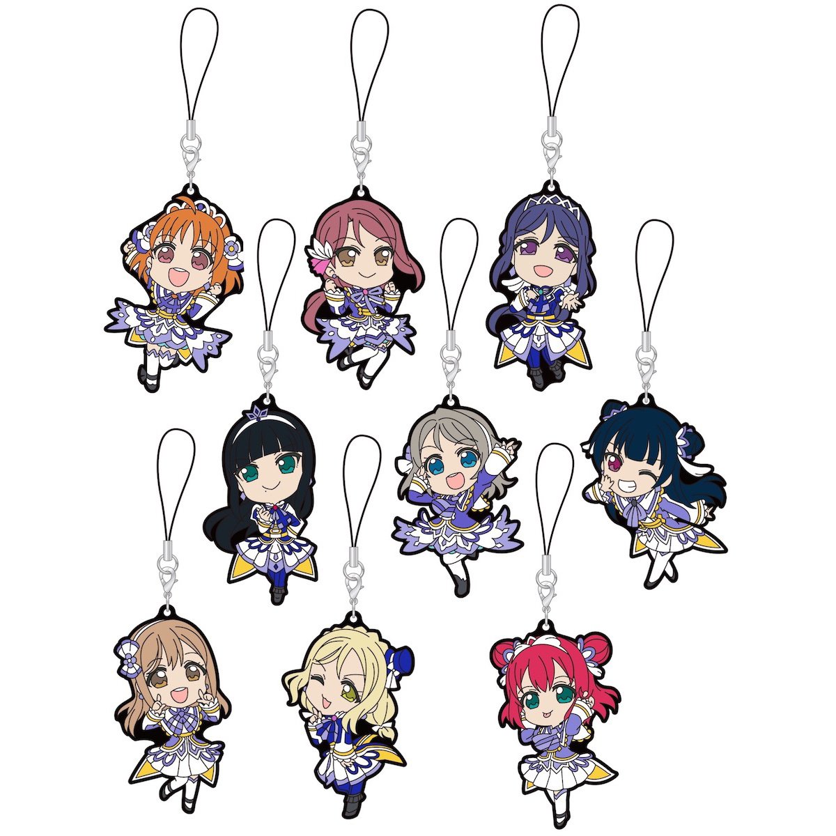 ラブライブ　メタルチャームラブライブ！The School Idol Movie Love Live!: Over the Rainbow Trading Rubber Strap Collection