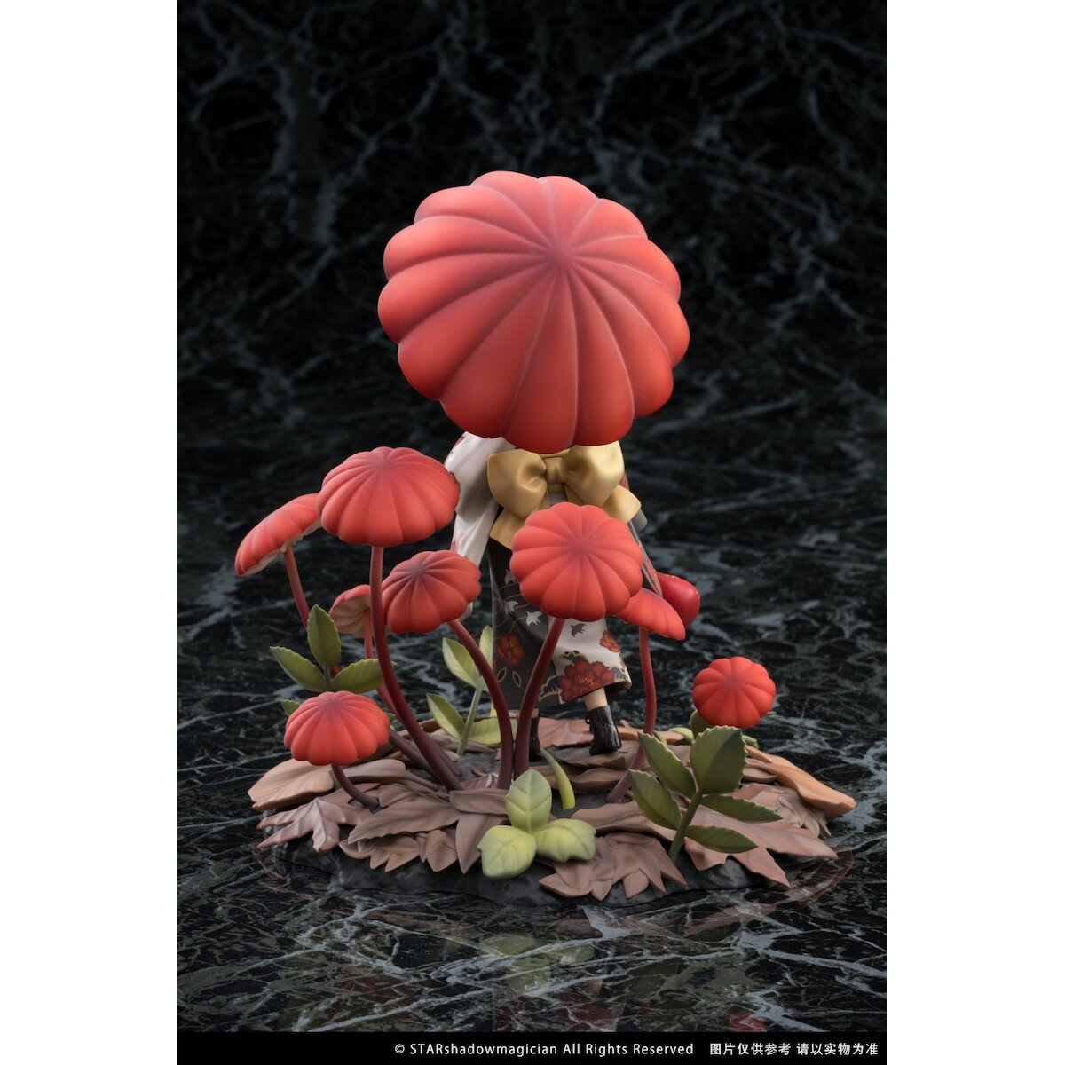 The Mushroom Girls Series No. 6 Marasmius Haematocephalus 1