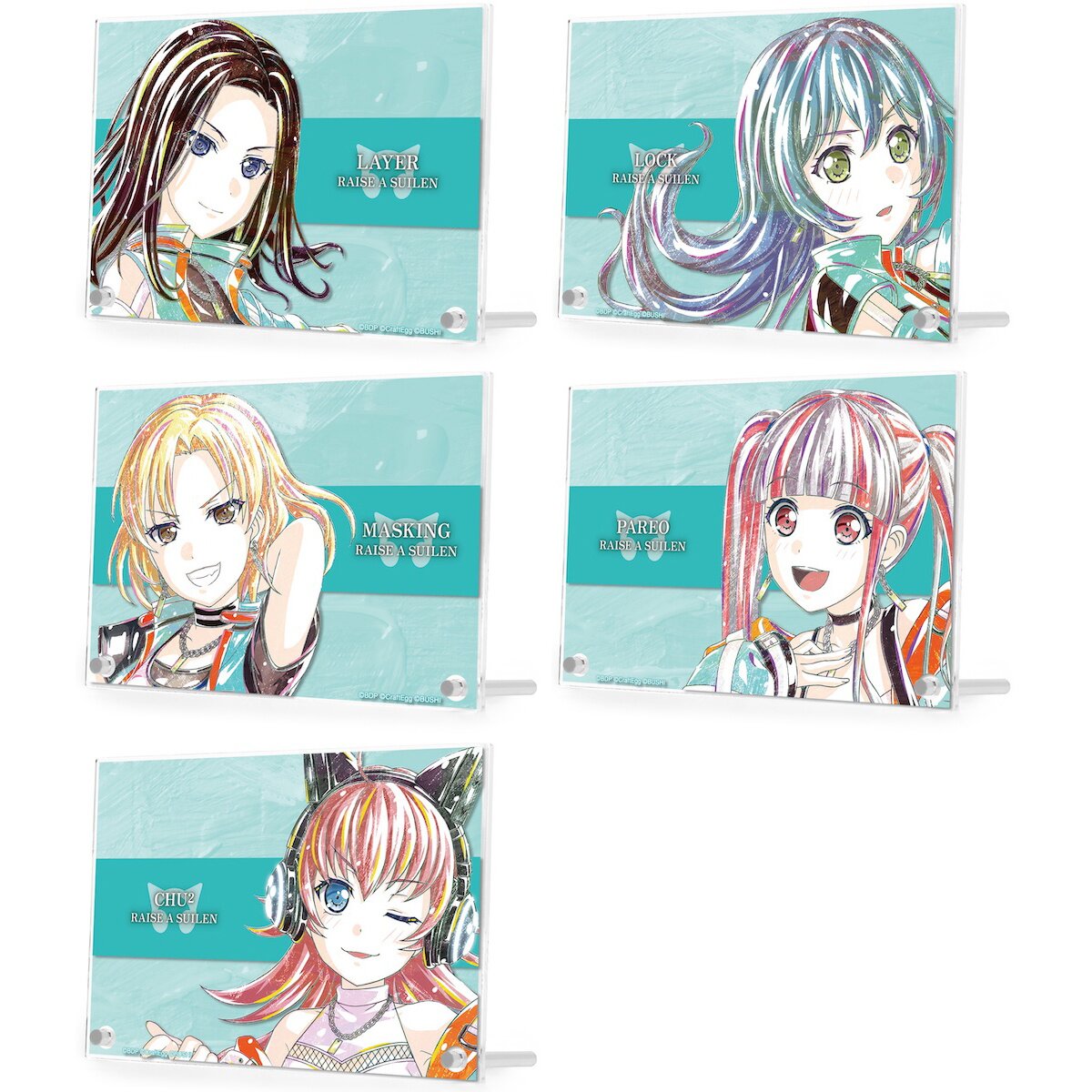 BanG Dream! Girls Band Party! Ani-Art RAISE A SUILEN Double Acrylic Panel  Collection Vol. 4