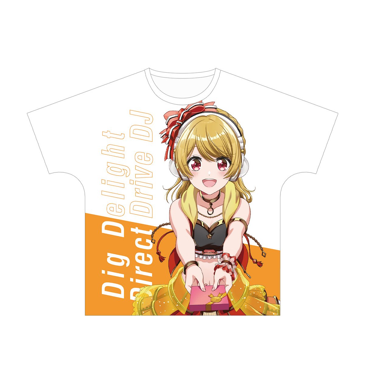 Tee-shirt Personnalisable D4DJ Rinku Aimoto - Du S Au 5XL - Noir - Coton USA