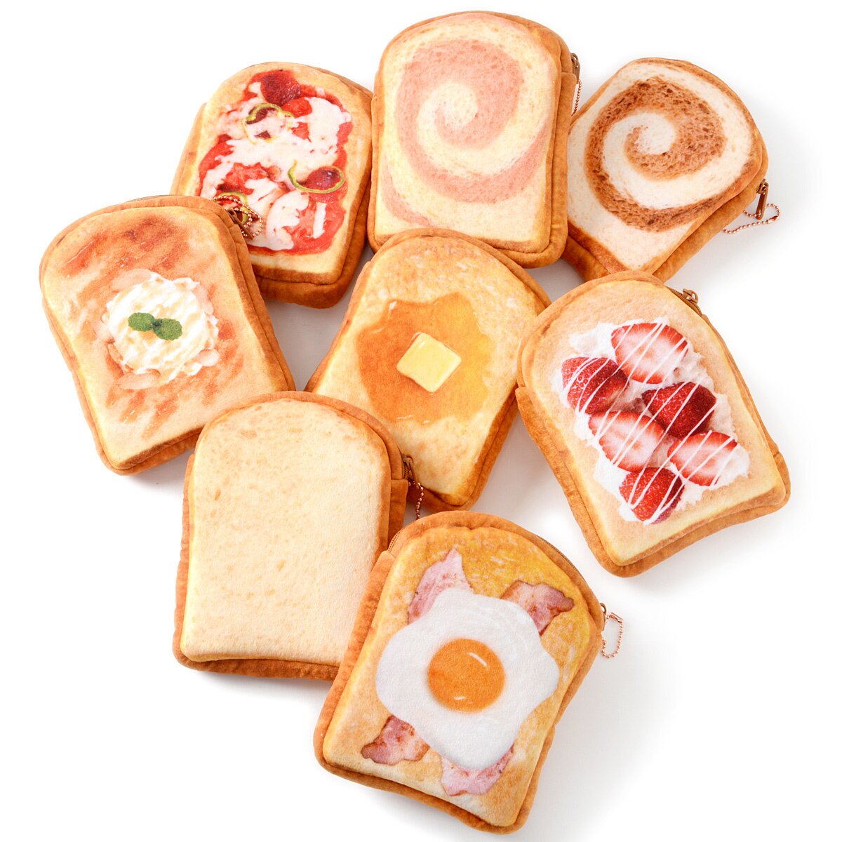 Marude Pan Like a Bread Sliced Bread Pouches - Tokyo Otaku
