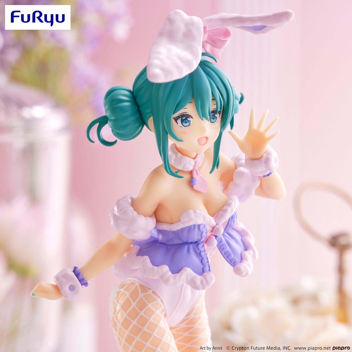 BiCute Bunnies Figure Hatsune Miku: White Rabbit Purple