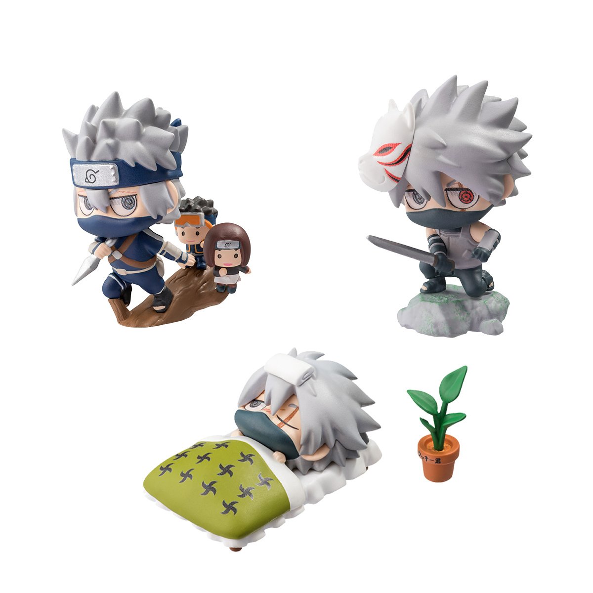 Petit Chara Land [Naruto] Kakashi Special Figure Set: Megahouse