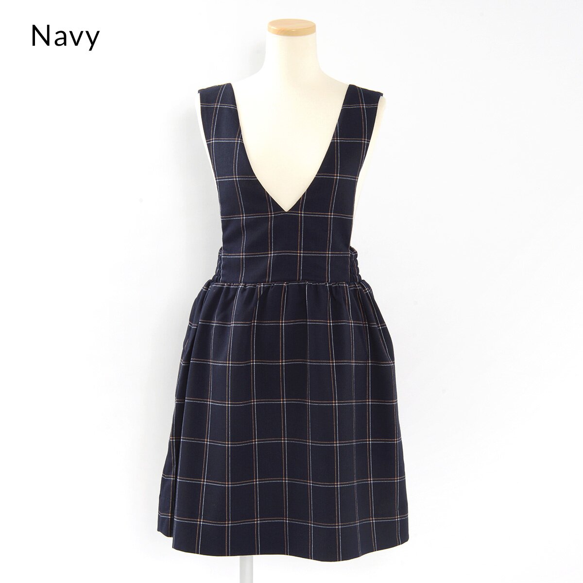 olive pinafore dress