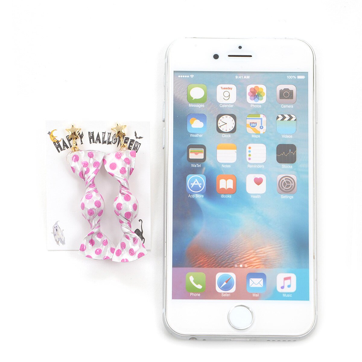 Gargle Polka Dot Candy Wrapper Earrings Tokyo Otaku Mode (TOM)