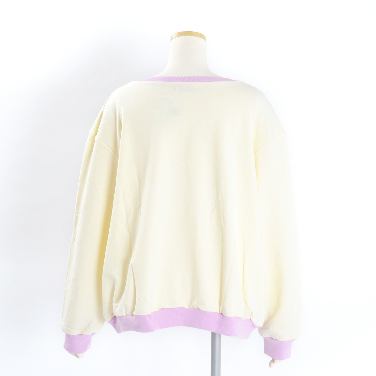 milklim ミルクリーム くまボタン ドット柄 スウェット　ンク ゆるだぼ milklim Twin Bears Sweatshirt: milklim - Tokyo Otaku Mode (TOM)