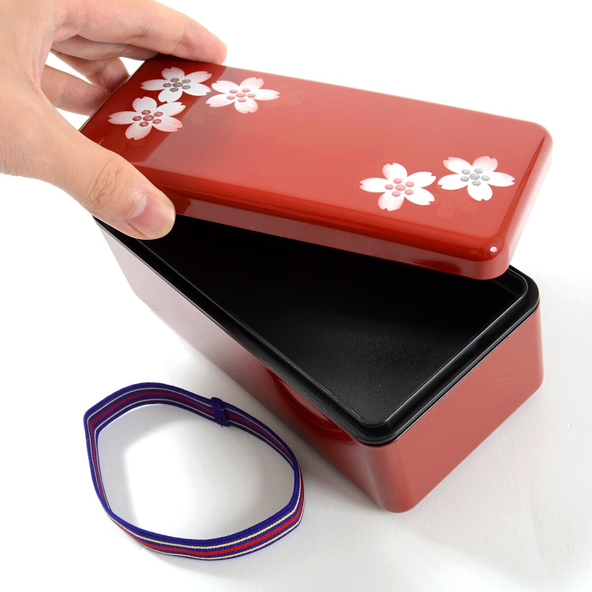 Traditional Black & Red Long Bento Box - Tokyo Otaku Mode (TOM)