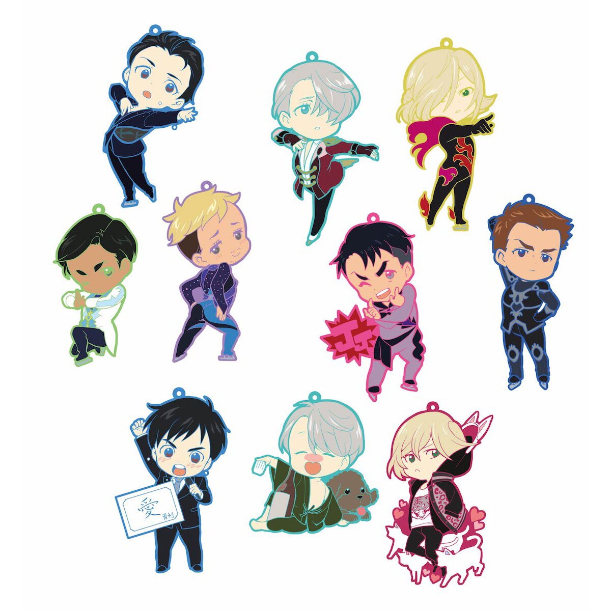 Yuri!!! on Ice Niitengomu! Rubber Straps Tokyo Otaku Mode (TOM)