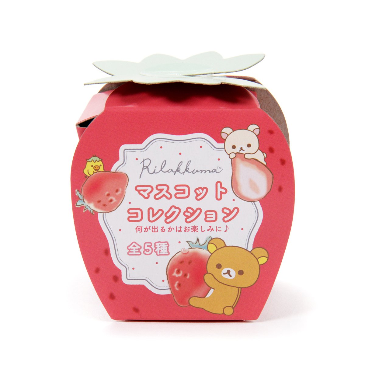 リラックマ キラキラストラップ いちご スイカ Rilakkuma Strawberry Party! Mascot Strap Collection: San-X - Tokyo