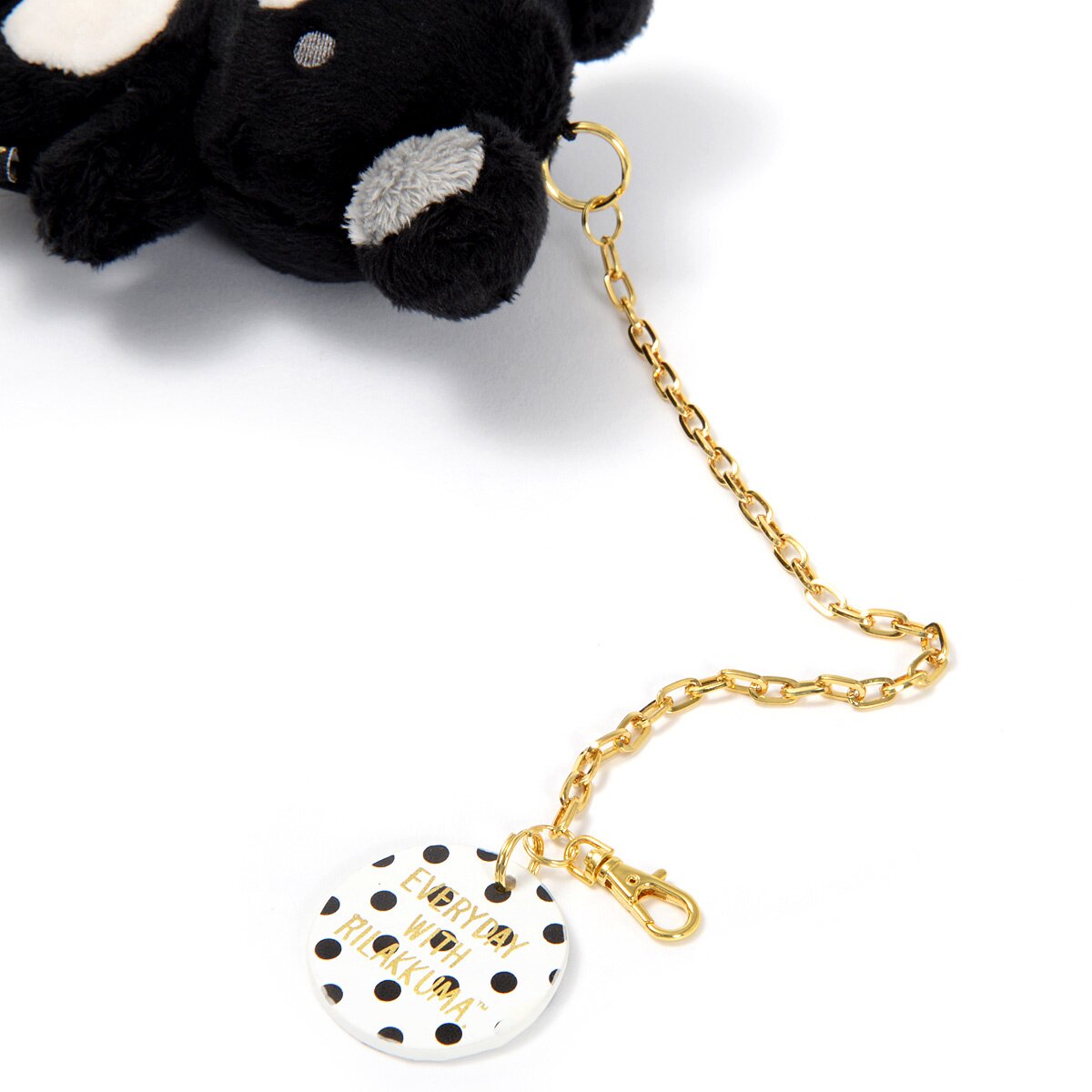 Rilakkuma Monochrome Plushie Keychain: San-X - Tokyo Otaku Mode (TOM)