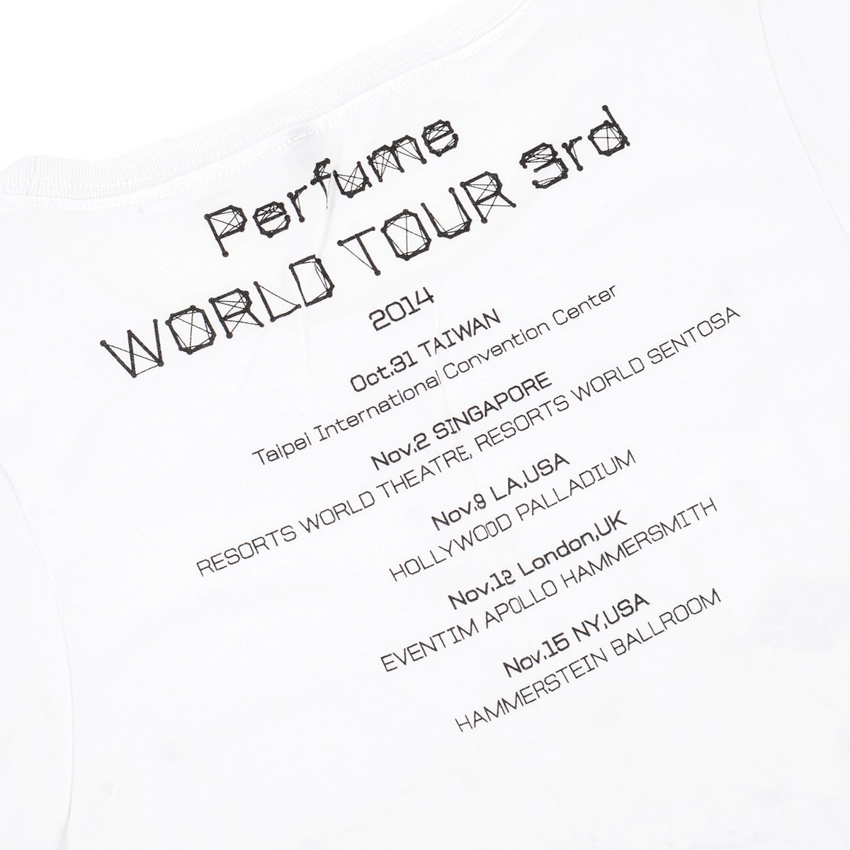 Perfume 3rd World Tour T-Shirt (White) - Tokyo Otaku Mode (TOM)