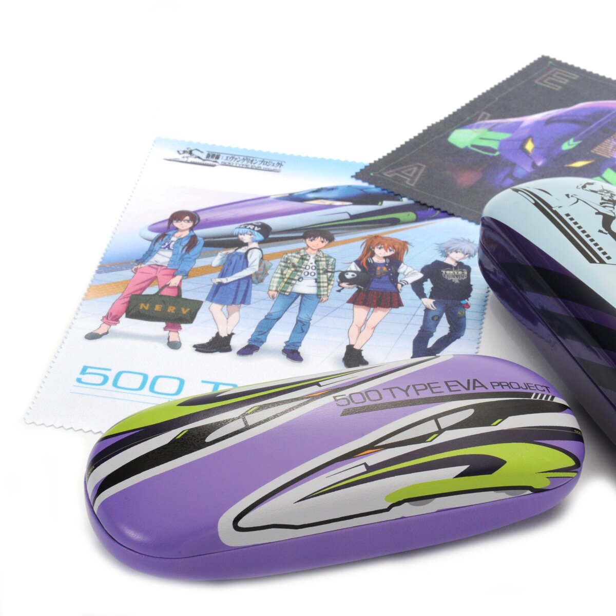 500 Type Eva Bullet Train Glasses Case & Cloth Set Tokyo Otaku Mode (TOM)