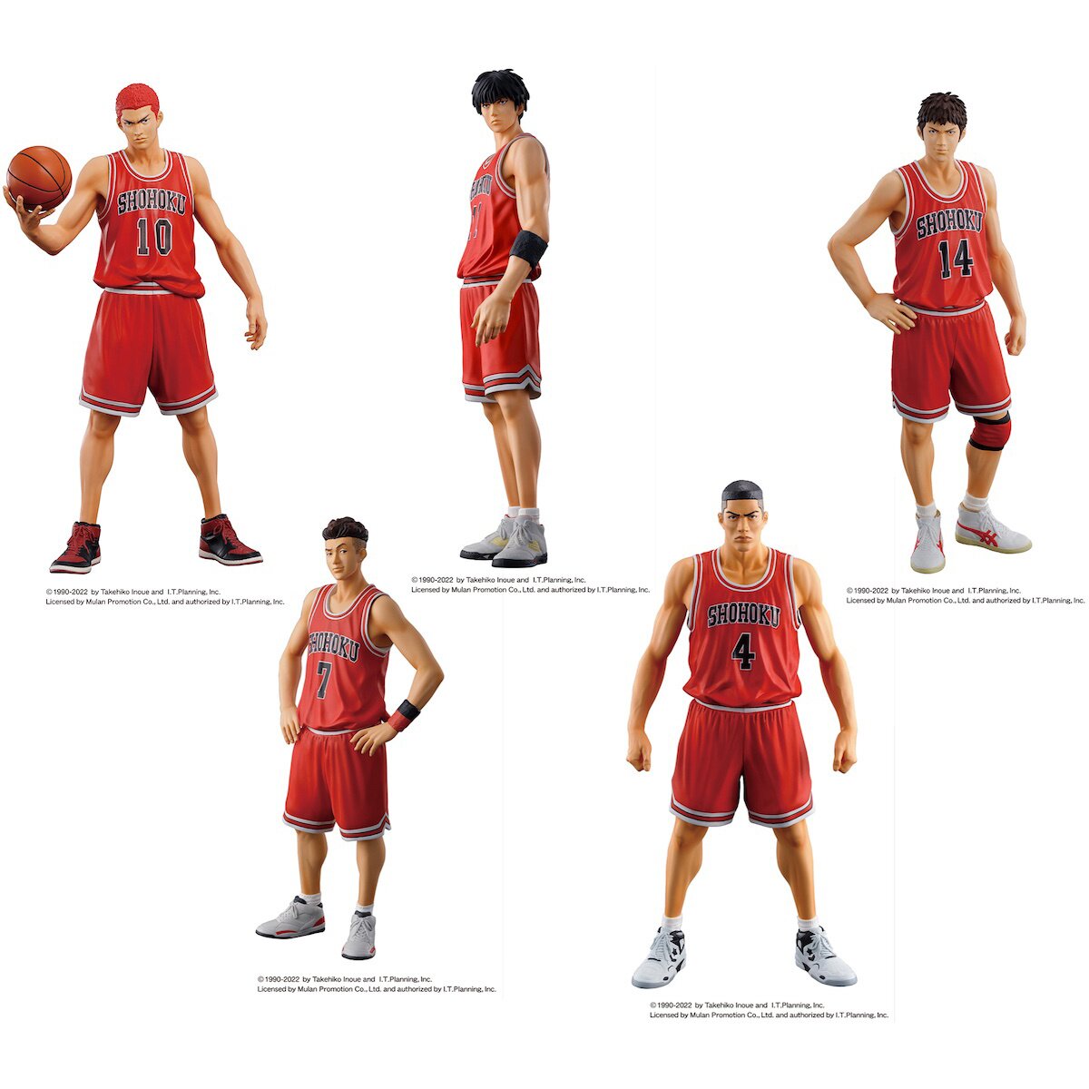 One and Only Slam Dunk Shohoku Starting Member Set - Tokyo Otaku