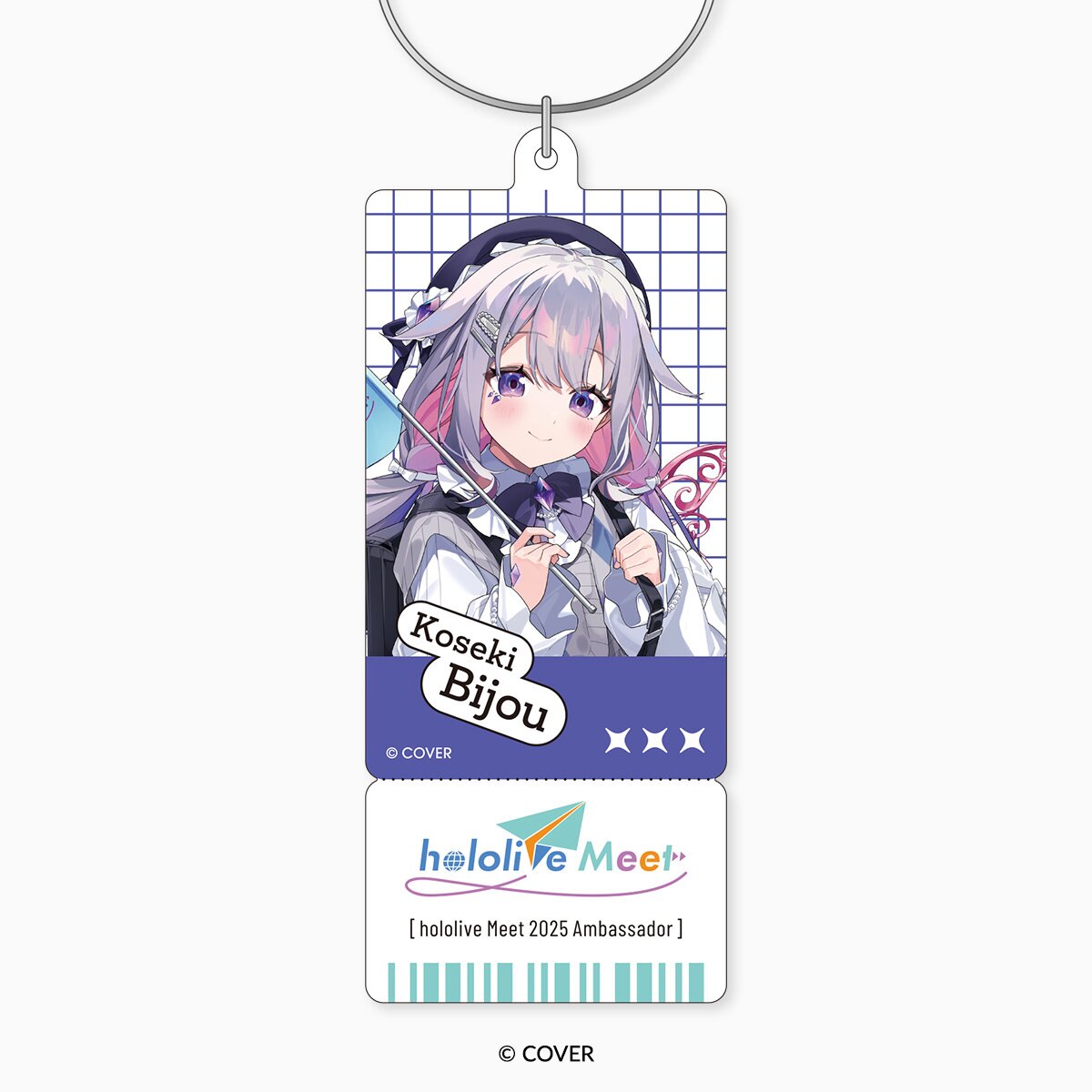 hololive Meet 2025 Acrylic Ticket Keychain - Koseki Bijou 100% OFF