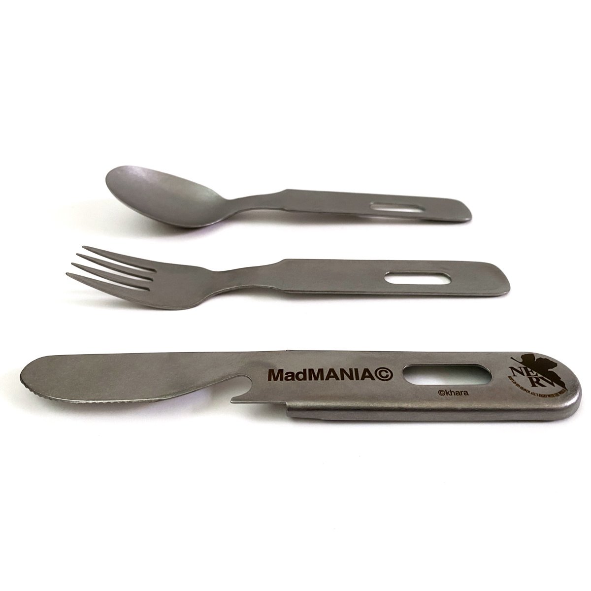 EVANGELION CUTLERY 20周年記念 カトラリーセット 新品未使用 Evangelion Camouflage NERV Logo: Cutlery Set - Tokyo Otaku Mode (TOM)