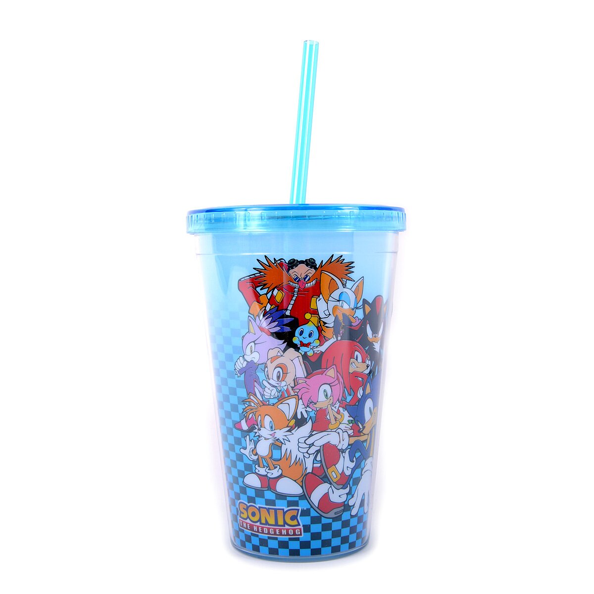 530/560ML Anime Cartoon Sonic The Hedgehog Water Bottle with Time Marker  Portable Reusable Plastic Cups Summer Water Cup
